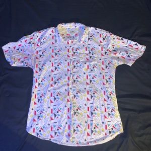 Abstract Button Down Shirt